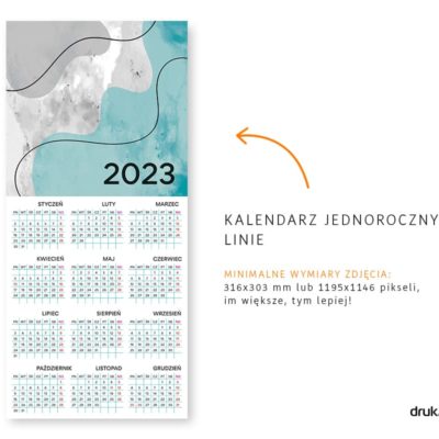 kalendarze_2023_Biurkowy_Linie_druk24h.pl