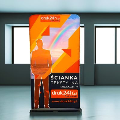 ścianka tekstylna 120 cm x 230 cm